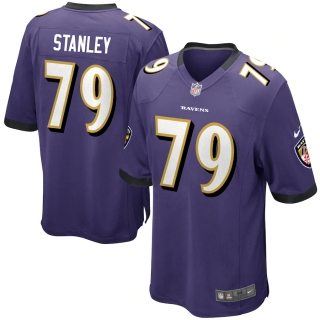 Men's Baltimore Ravens Ronnie Stanley Nike Purple Game Jersey