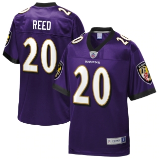 Men's Baltimore Ravens Ed Reed NFL Pro Line Purple Retired Team Player Jersey