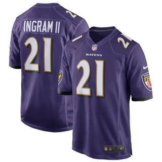 Men's Baltimore Ravens Mark Ingram Nike Purple Game Player Jersey
