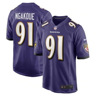 Men's Baltimore Ravens Yannick Ngakoue Nike Purple Game Jersey