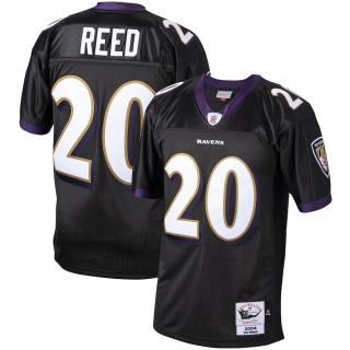 Men's Baltimore Ravens Ed Reed Mitchell & Ness Black 2004 Authentic Throwback Retired Player Jersey