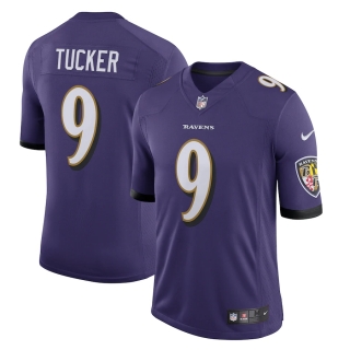 Men's Baltimore Ravens Justin Tucker Nike Purple Vapor Limited Jersey