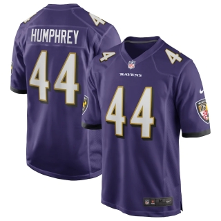 Men's Baltimore Ravens Marlon Humphrey Nike Purple Game Jersey