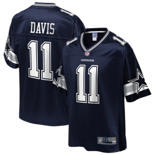 Men's Dallas Cowboys Reggie Davis NFL Pro Line Navy Big & Tall Team Player Jersey