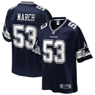 Men's Dallas Cowboys Justin March NFL Pro Line Navy Big & Tall Player Jersey