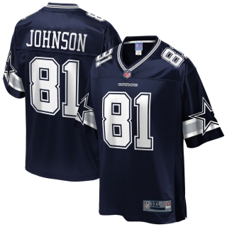 Men's Dallas Cowboys Jon'Vea Johnson NFL Pro Line Navy Big & Tall Team Player Jersey
