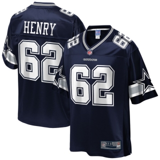Men's Dallas Cowboys Marcus Henry NFL Pro Line Navy Big & Tall Team Player Jersey
