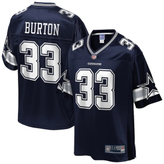 Men's Dallas Cowboys Deante Burton NFL Pro Line Navy Big & Tall Team Player Jersey
