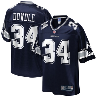 Men's Dallas Cowboys Rico Dowdle NFL Pro Line Navy Big & Tall Player Jersey