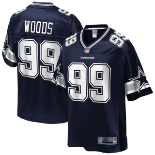Men's Dallas Cowboys Antwaun Woods NFL Pro Line Navy Big & Tall Team Player Jersey