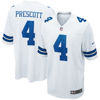 Men's Dallas Cowboys Dak Prescott Nike White Game Jersey