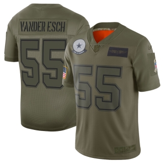 Men's Dallas Cowboys Leighton Vander Esch Nike Olive 2019 Salute to Service Limited Jersey