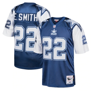 Men's Dallas Cowboys Emmitt Smith Mitchell & Ness Navy 1995 Authentic Throwback Retired Player Jersey