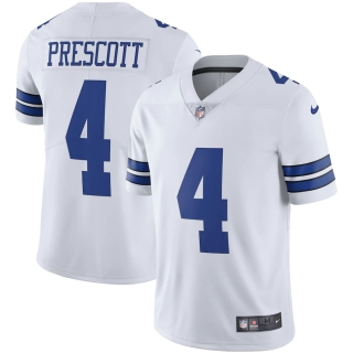 Men's Dallas Cowboys Dak Prescott Nike White Vapor Limited Player Jersey
