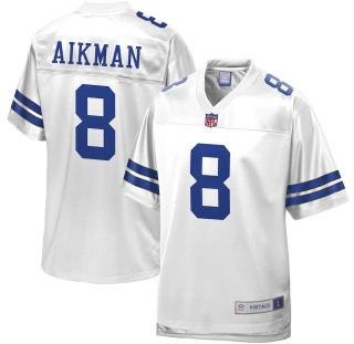 Men's Dallas Cowboys Troy Aikman NFL Pro Line White Retired Player Jersey