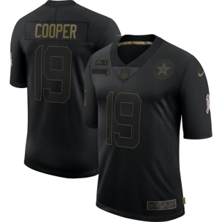 Men's Dallas Cowboys Amari Cooper Nike Black 2020 Salute To Service Limited Jersey