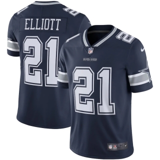 Men's Dallas Cowboys Ezekiel Elliott Nike Navy Vapor Limited Jersey