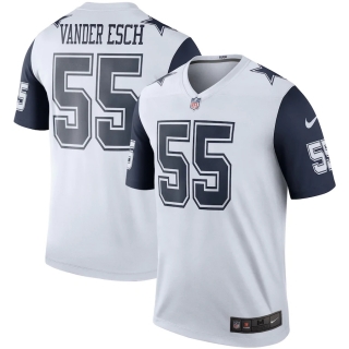 Men's Dallas Cowboys Leighton Vander Esch Nike White Color Rush Legend Player Jersey