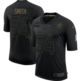 Men's Dallas Cowboys Jaylon Smith Nike Black 2020 Salute To Service Limited Jersey