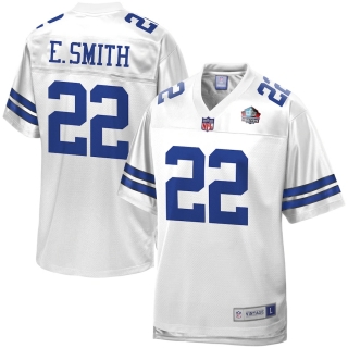 Men's Dallas Cowboys Emmitt Smith NFL Pro Line White Vintage Retired Player Jersey