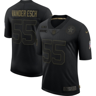 Men's Dallas Cowboys Leighton Vander Esch Nike Black 2020 Salute To Service Limited Jersey
