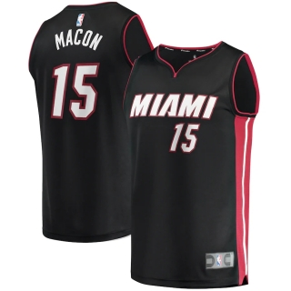 Men's Miami Heat Daryl Macon Fanatics Branded Black Fast Break Player Jersey - Icon Edition
