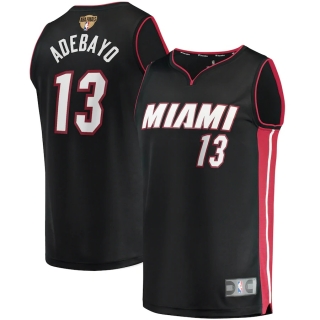 Men's Miami Heat Bam Adebayo Fanatics Branded Black 2020 NBA Finals Bound Fast Break Replica Jersey - Icon Edition