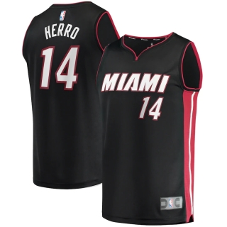 Men's Miami Heat Tyler Herro Fanatics Branded Black Fast Break Replica Jersey - Icon Edition