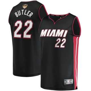 Men's Miami Heat Jimmy Butler Fanatics Branded Black 2020 NBA Finals Bound Fast Break Replica Jersey - Icon Edition