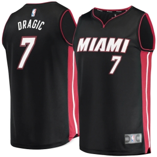 Men's Miami Heat Goran Dragic Fanatics Branded Black Fast Break Replica Jersey - Icon Edition