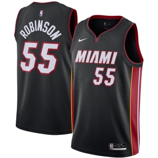 Men's Miami Heat Duncan Robinson Nike Black 2020-21 Swingman Jersey – Icon Edition