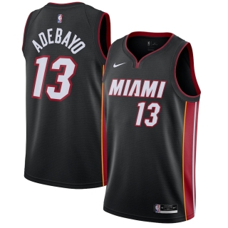 Men's Miami Heat Bam Adebayo Nike Black 2020-21 Swingman Jersey – Icon Edition