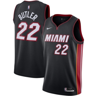 Men's Miami Heat Jimmy Butler Nike Black 2020-21 Swingman Jersey - Icon Edition