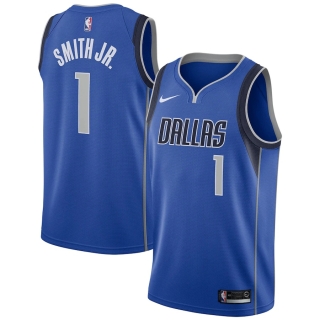 Men's Dallas Mavericks Dennis Smith Nike Blue Swingman Jersey - Icon Edition