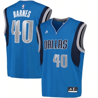 Men's Dallas Mavericks Harrison Barnes adidas Blue Replica Jersey