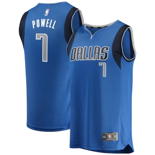 Men's Dallas Mavericks Dwight Powell Fanatics Branded Royal Fast Break Replica Team Color Player Jersey - Icon Edition