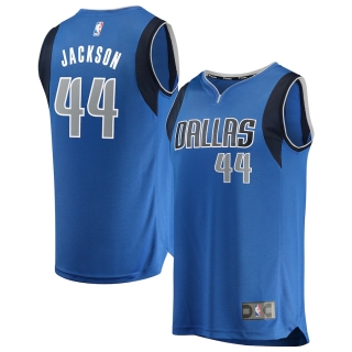 Men's Dallas Mavericks Justin Jackson Fanatics Branded Blue Fast Break Replica Jersey - Icon Edition