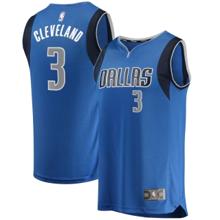Men's Dallas Mavericks Antonius Cleveland Fanatics Branded Blue Fast Break Player Jersey - Icon Edition