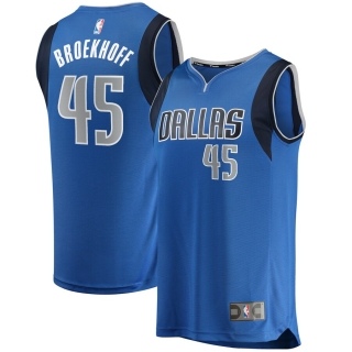 Men's Dallas Mavericks Ryan Broekhoff Fanatics Branded Blue Fast Break Player Replica Jersey - Icon Edition