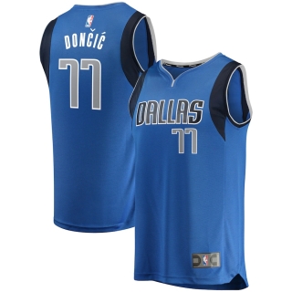 Men's Dallas Mavericks Luka Doncic Fanatics Branded Blue Fast Break Replica Jersey - Icon Edition