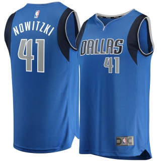 Men's Dallas Mavericks Dirk Nowitzki Fanatics Branded Blue Fast Break Replica Jersey - Icon Edition