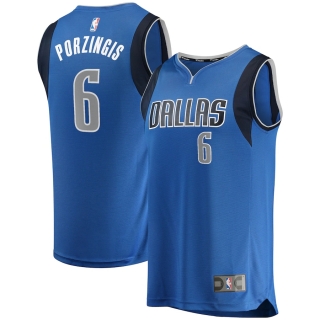 Men's Dallas Mavericks Kristaps Porzingis Fanatics Branded Blue Fast Break Replica Player Jersey - Icon Edition
