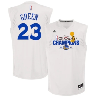 Men's Golden State Warriors Draymond Green adidas White 2017 NBA Finals Champions Fashion Replica Jersey