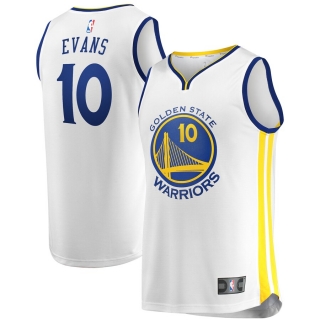 Men's Golden State Warriors Jacob Evans Fanatics Branded White Fast Break Player Jersey - Association Edition