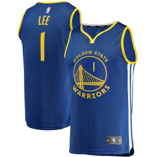 Men's Golden State Warriors Damion Lee Fanatics Branded Royal Fast Break Replica Player Team Jersey - Icon Edition