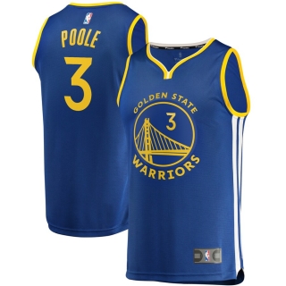 Men's Golden State Warriors Jordan Poole Fanatics Branded Royal Fast Break Replica Player Team Jersey - Icon Edition
