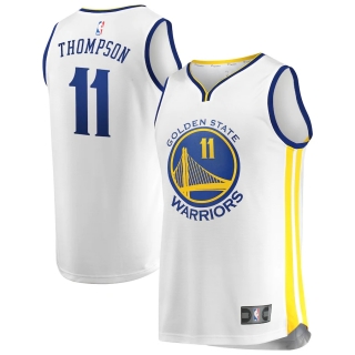 Men's Golden State Warriors Klay Thompson Fanatics Branded White Fast Break Player Replica Jersey - Association Edition