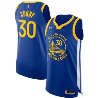 Men's Golden State Warriors Stephen Curry Nike Royal 2020-21 Authentic Jersey - Icon Edition
