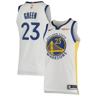 Men's Golden State Warriors Draymond Green Nike White Authentic Badge Swoosh Back 6 Jersey - Association Edition