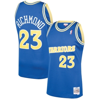 Men's Golden State Warriors Mitch Richmond Mitchell & Ness Royal 1990-91 Hardwood Classics Swingman Player Jersey